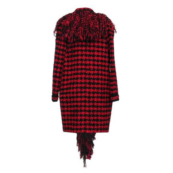 Fringe Houndstooth Coat - Picture 2 of 7